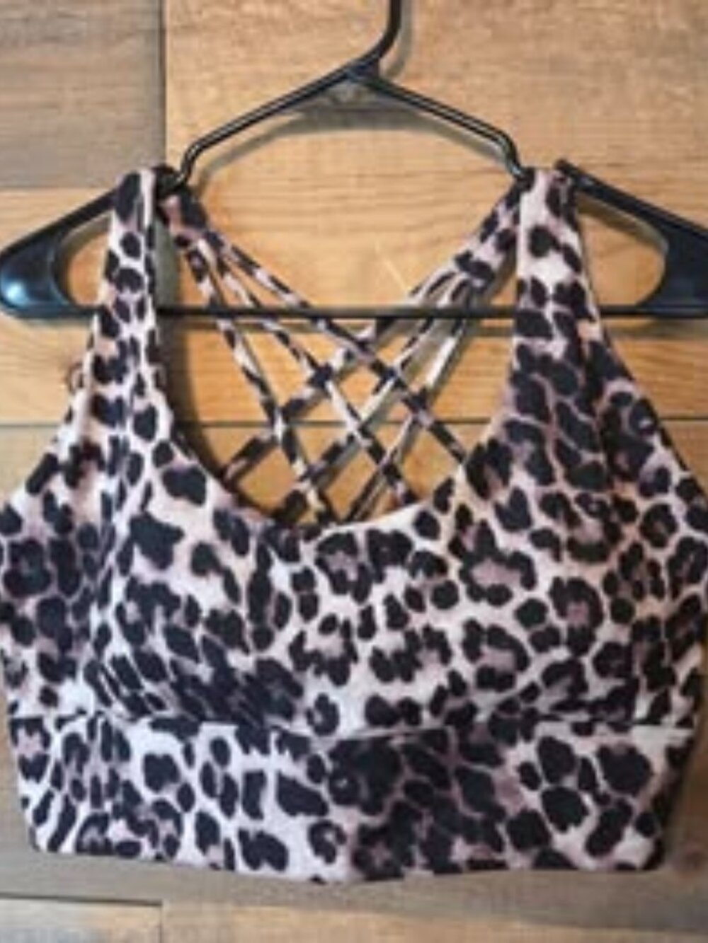 NEW Boutique Leopard Sports BRA - Size 1X